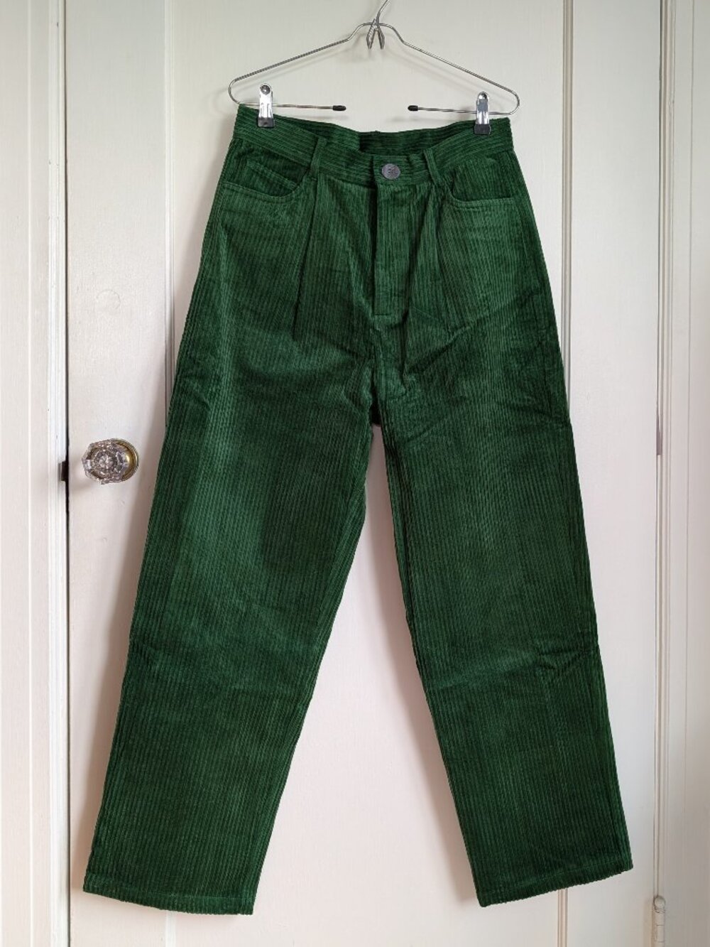 Poison Green Corduroy "Grampa Pants" Fashion Brand Company NWT
